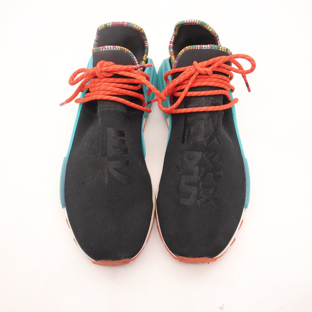 Adidas x Pharrell Williams Human RACE NMD Men's Size 12 Black Sneakers EE7582 - Picture 2 of 9